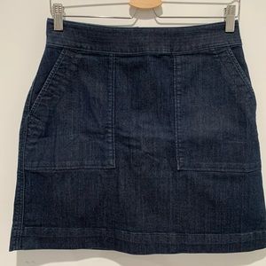LOFT Jean Skirt With Front Pockets Size 4P